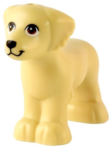 Lego tan dog golden - golden, retriever