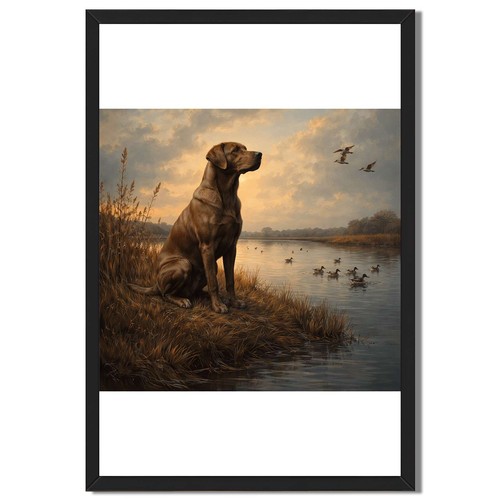 Labrador retriever framed - labrador,