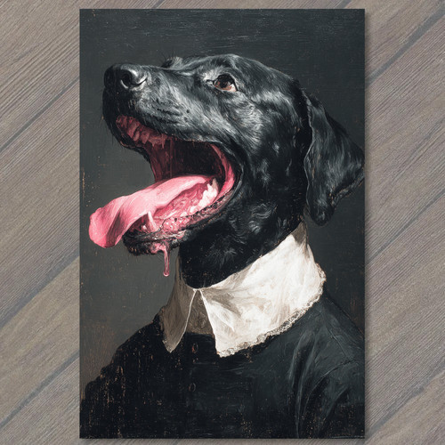 Sticker black labrador - sticker,