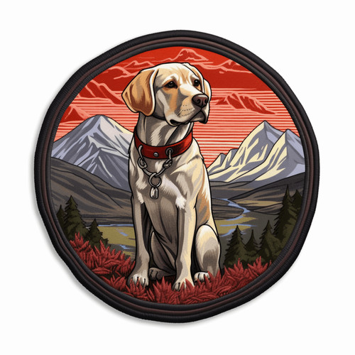 Yellow labrador dog patch - labrador,