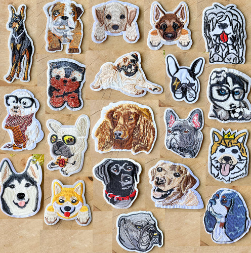 Iron embroidery patch puppy - iron, on