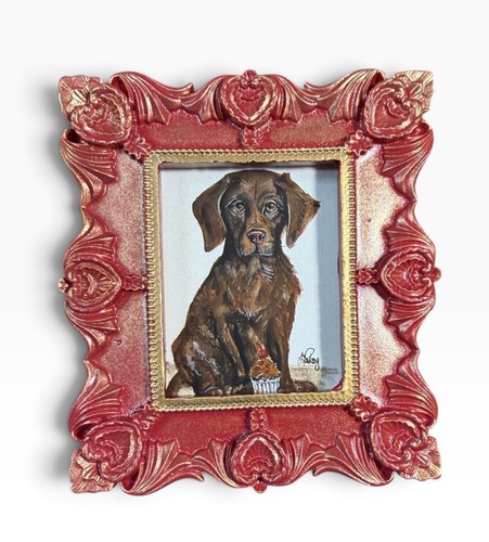 Chocolate labrador dog - chocolate,