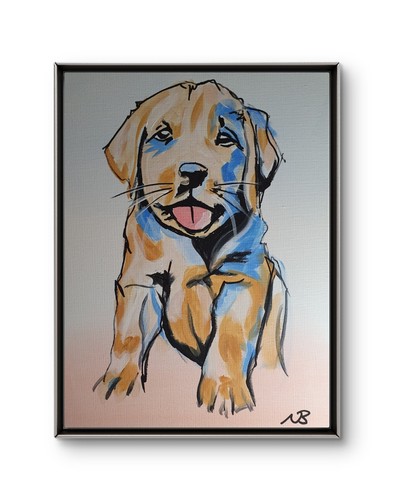 Labrador puppy 12x16 - puppy,