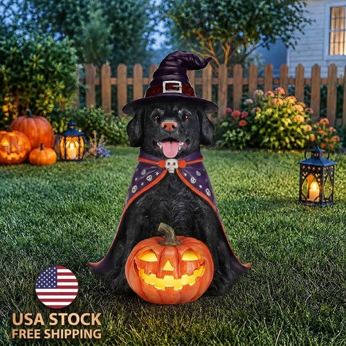 Halloween black labrador - halloween,