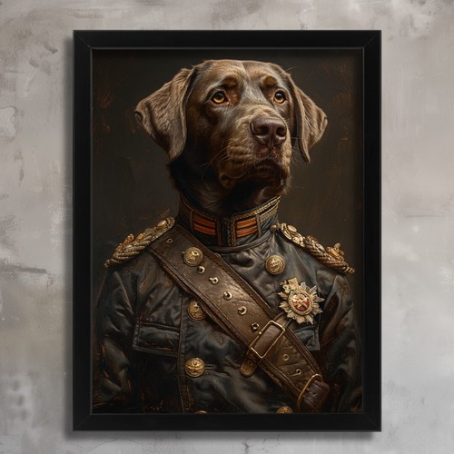 Labrador wall art retro - retro, in
