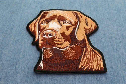 Labrador dog patch 6x3 - labrador, 3.6x3.9