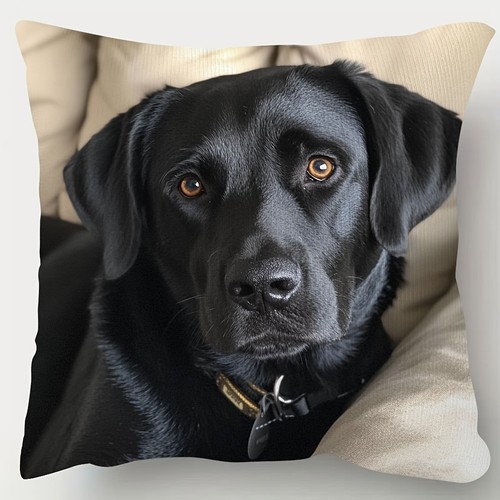 Black labrador retriever throw - black,