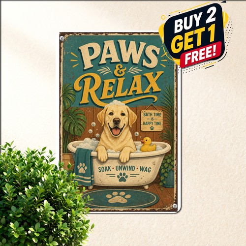 Yellow labrador dog - yellow, restroom