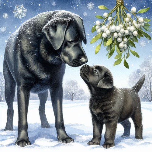 Single luxury black - single, labrador