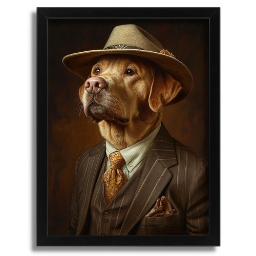 Yellow labrador dog - yellow, art