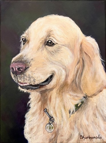Dog painting original - dog,