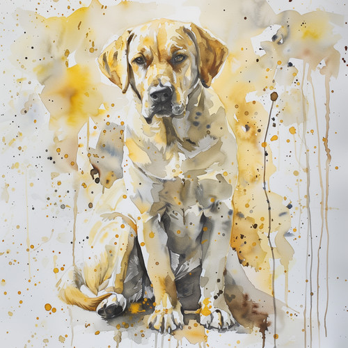 Labrador retriever dog canvas - labrador,